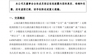 沃森生物子公司少数股权腾挪背后：两只国资背景基金保本退出