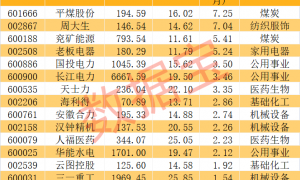 机构上调评级+低PE，18只个股上榜！股息率最高在7%以上