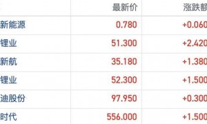 储能与AI需求共振带动锂电港股走强 机构称碳酸锂供应或现缺口