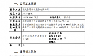 中国联通控股子公司智网科技重启IPO